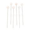 White Color Platinum Plated Ball Head Pins X-NEED-D002-1-1