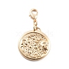 Alloy Pendant Decoration HJEW-P021-01D-G-1