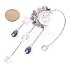 Moon & Star Alloy Hanging Ornaments HJEW-TA00096-03-2