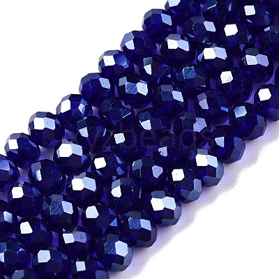 Electroplate Glass Beads Strands EGLA-A044-T4mm-A06-1