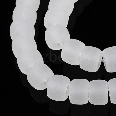 Imitation Jade Glass Beads Strands GLAA-N002-8mm-01-1