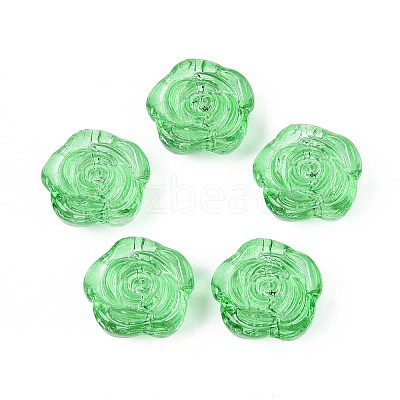 Baking Paint Transparent Glass Beads DGLA-N018-01D-1