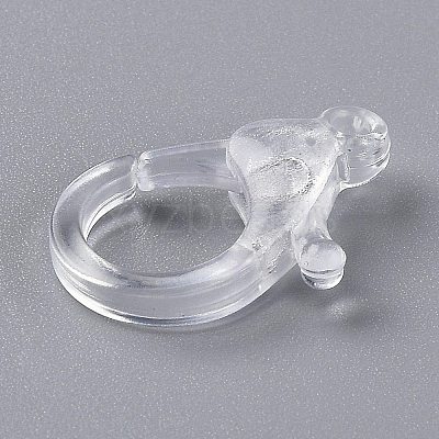 Transparent Plastic Lobster CLaw Clasps LS-KY-H005-A13-1