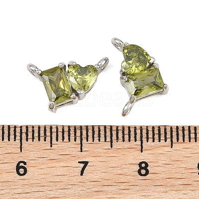 Brass Pave Cubic Zirconia Charms CU-CBA6A75-04P-12-1