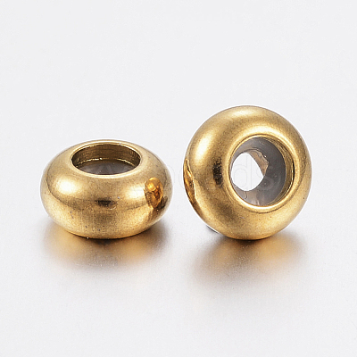 Ion Plating(IP) 202 Stainless Steel Beads X-STAS-F148-6mm-07G-1