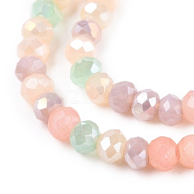 Electroplate Glass Beads Strands GLAA-T023-A16-03-1