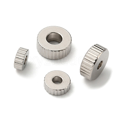 60Pcs 4 Style 201 Stainless Steel Beads STAS-NB0001-67-1