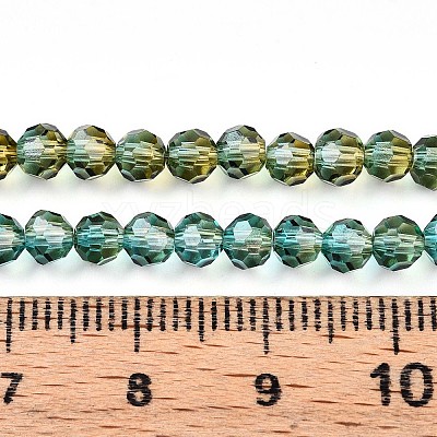 Baking Paint Transparent Glass Beads X1-DGLA-A035-T4mm-A08-1