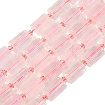 Natural Rose Quartz Beads Strands G-G453-E12-10x14mm-1