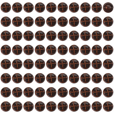 1-Hole Plastic Buttons BUTT-CA0001-34C-1