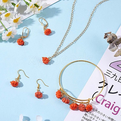 30 Pieces Pumpkin Charms Pendants Thanksgiving Pumpkin Charms Alloy Enamel Charm for Jewelry Necklace Bracelet Earring Making Crafts JX294A-1
