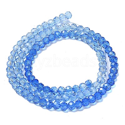 Transparent Painted Glass Beads Strands DGLA-A034-T4mm-A01-1