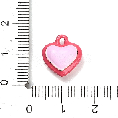 Two-Tone Alloy Enamel Pendants AL-CBA5AB7-03D-1