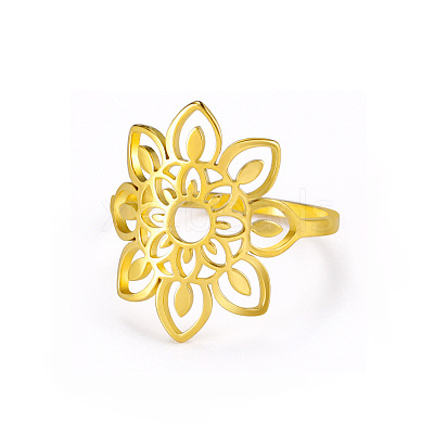 Bohemian Style 304 Stainless Steel Finger Rings for Women FS-WGCEB2E-07-1