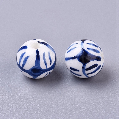 Handmade Porcelain Beads X-PORC-Q212-12mm-1-1
