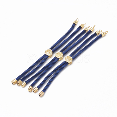 Nylon Twisted Cord Bracelet Making MAK-T003-02G-1
