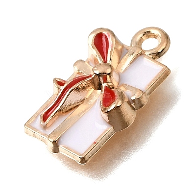 Alloy with White Enamel Pendants AL-CBA9E11-04KCG-01-1