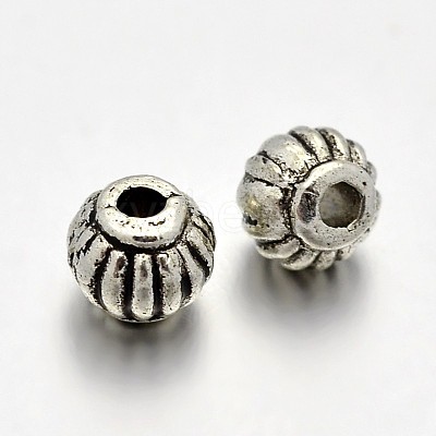 Tibetan Style Alloy Lantern Spacer Beads X-PALLOY-E381-06AS-NR-1