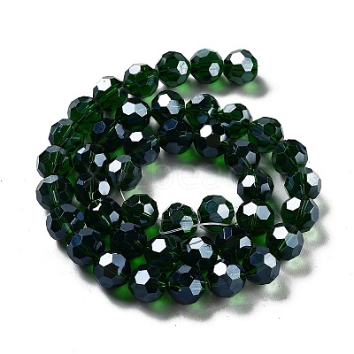 Electroplate Transparent Glass Beads Strands EGLA-A035-T10mm-A10-1