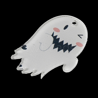Halloween Printing Acrylic Pendants FIND-K017-05G-1