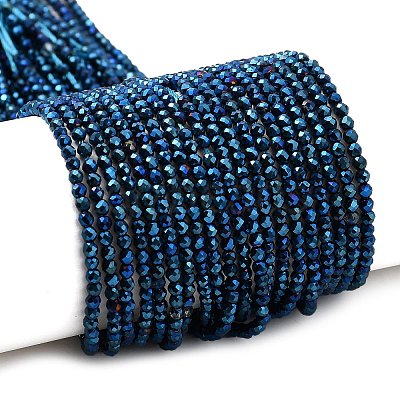 Electroplate Glass Beads Strands GLAA-H021-01A-FP03-1
