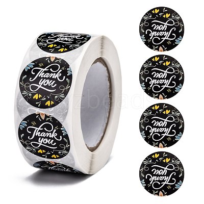 1 Inch Thank You Stickers X-DIY-L028-A17-1