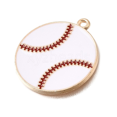 Baseball Alloy Enamel Pendants AL-CBA2166-01G-07-1