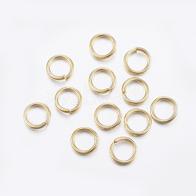 304 Stainless Steel Open Jump Rings X-STAS-L187-6x1.2mm-G-1