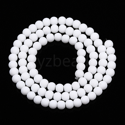 Opaque Glass Beads Strands GLAA-T032-P4mm-MD02-1