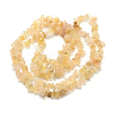Natural Citrine Beads Strands X-G-O049-B-29-1