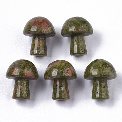 Natural Unakite GuaSha Stone G-N0325-02L-1