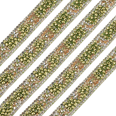 Hotfix Rhinestone Ribbon Trimming DIY-TAC0051-002C-1-1