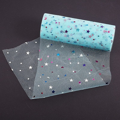 Star Sequin Deco Mesh Ribbons OCOR-P010-F07-1