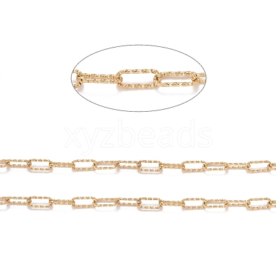 Ion Plating(IP) 304 Stainless Steel Paperclip Chains CHS-A007-01G-1