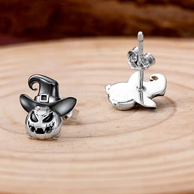 Halloween Alloy Enamel Stud Earrings WGD1460-01-1