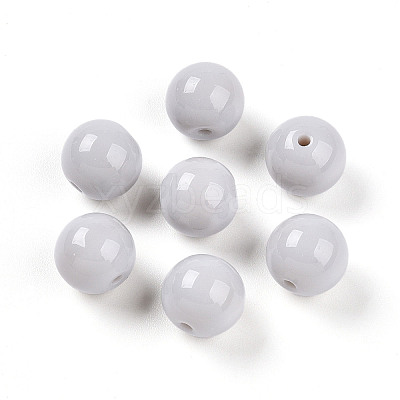 Opaque Solid Color Glass Beads X1-GLAA-N007-10mm-A08-1