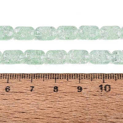 Transparent Crackle Glass Beads Strands GLAA-NH0001-04-A09-1