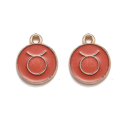 Alloy Enamel Pendants ENAM-S124-01B-12C-1