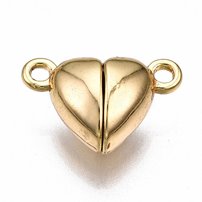 Brass Magnetic Clasps with Loops KK-N233-085-NF-1