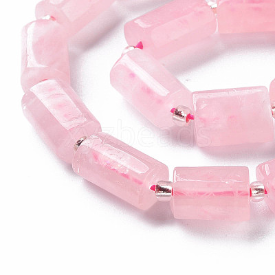 Natural Rose Quartz Beads Strands X-G-S345-8x11-014A-1