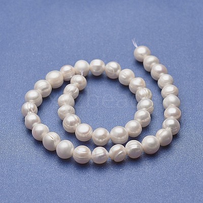 Natural Cultured Freshwater Pearl Beads Strands PEAR-P060-24A-01-1
