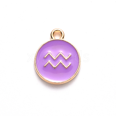 Alloy Enamel Pendants X-ENAM-S124-01B-01J-1