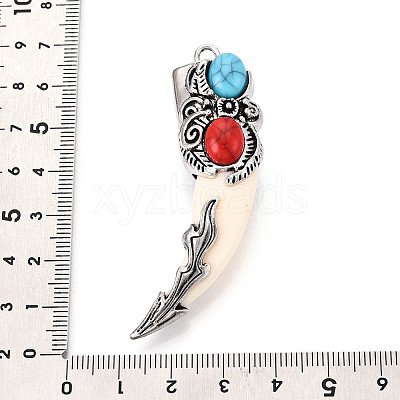 Tibetan Style Alloy Big Pendants PALLOY-N182-07A-AS-1