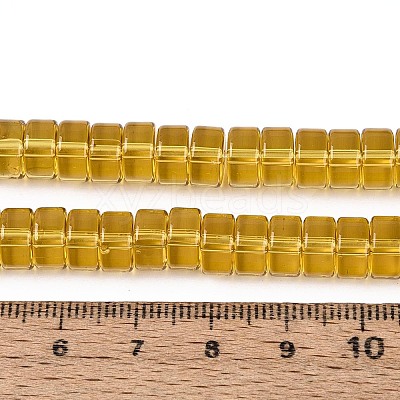 Transparent Glass Beads Strands GLAA-N026-4x8mm-T07-1