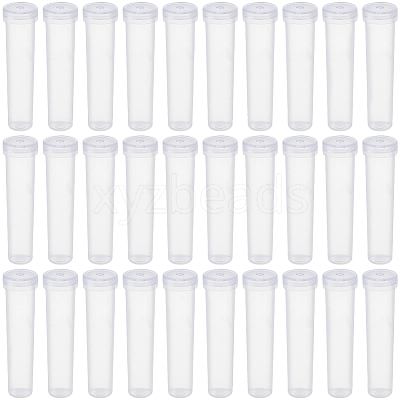 50Pcs Column Plastic Floral Water Tubes for Flower Arrangements AJEW-GF0014-22-1