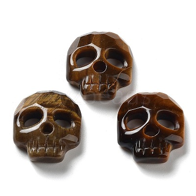 Natural Tiger Eye Pendants G-M406-F02-02-1