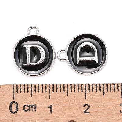 Platinum Plated Alloy Charms LS-ENAM-S118-02D-P-1