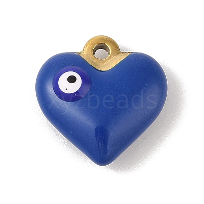 304 Stainless Steel Enamel Pendants STAS-M071-02E-1