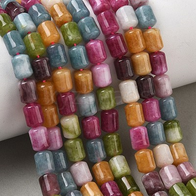 Dyed Natural White Jade Beads Strands GG-CBAADBA-A02-1