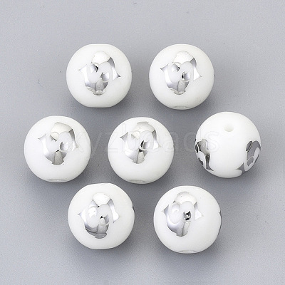 Electroplate Glass Beads EGLA-S178-11C-01-1